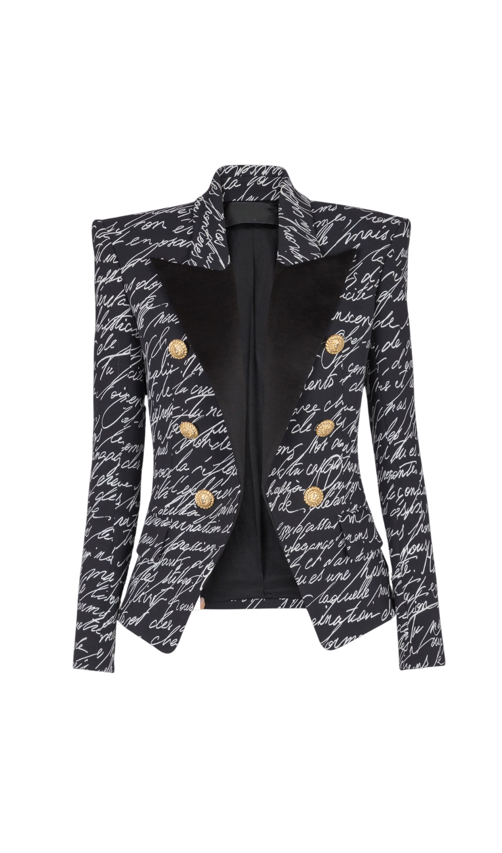 Alphabet Pattern Black Jacket with Single Button - Stylish Casual Outerwear for Men & Women | Perfect for Everyday Wear, Street Fashion & Layering