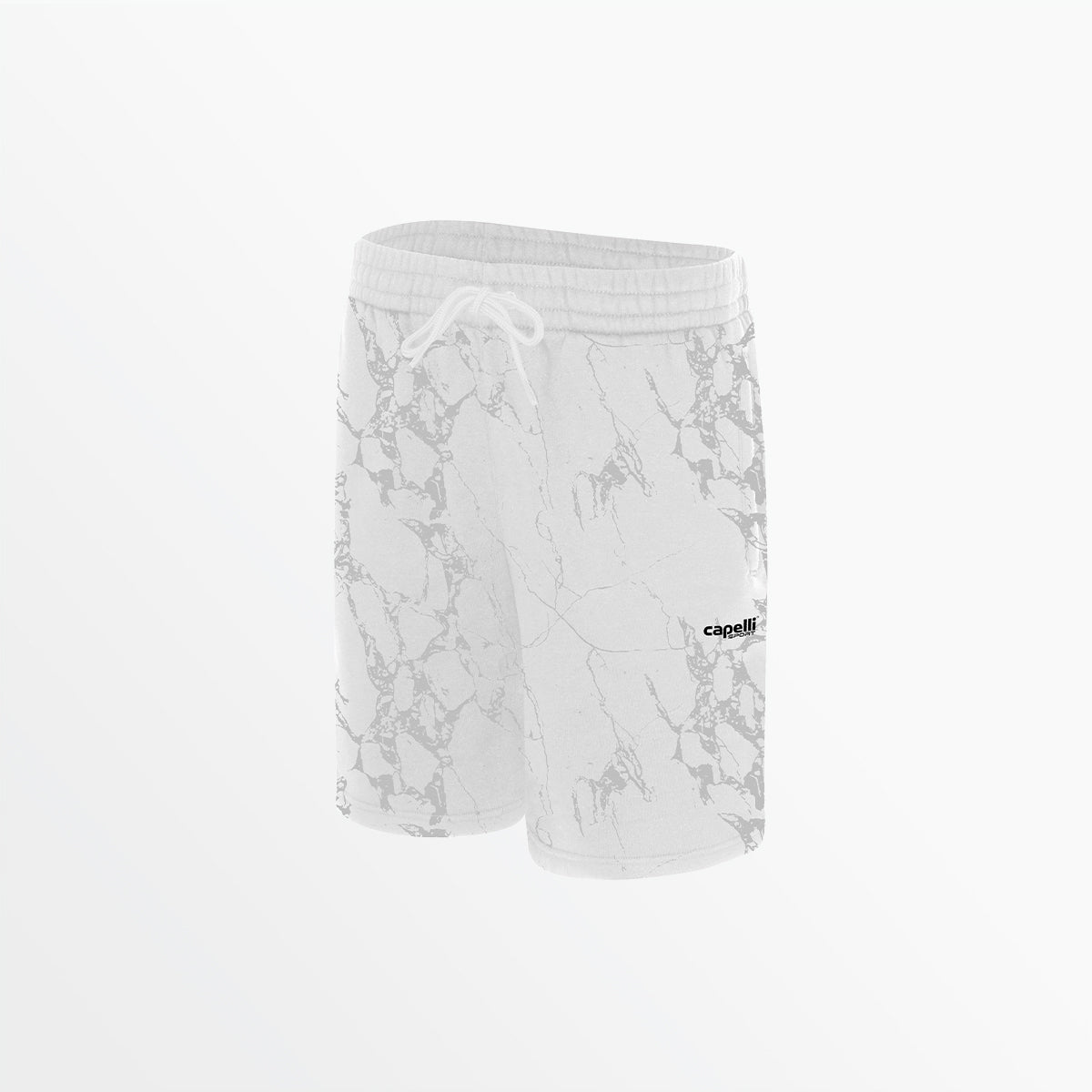 Men's Marble French Terry Shorts - Comfortable & Stylish Casual Wear for Summer, Gym, and Lounge
