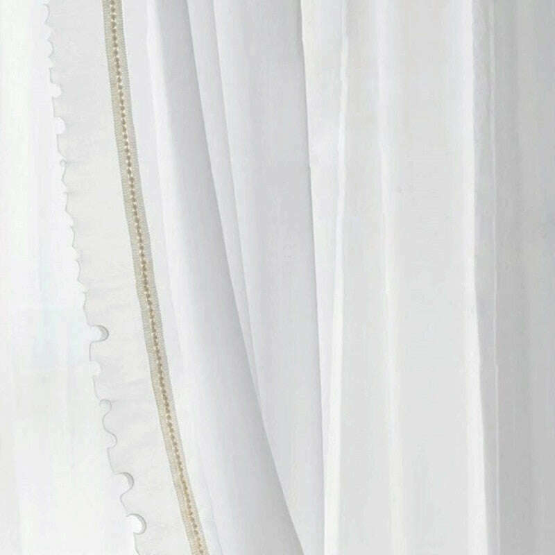 Ethan European Style Luxury Satin Curtains - Soft Beige & Blush Pink Window Drapes for Living Room & Bedroom Elegant Decor