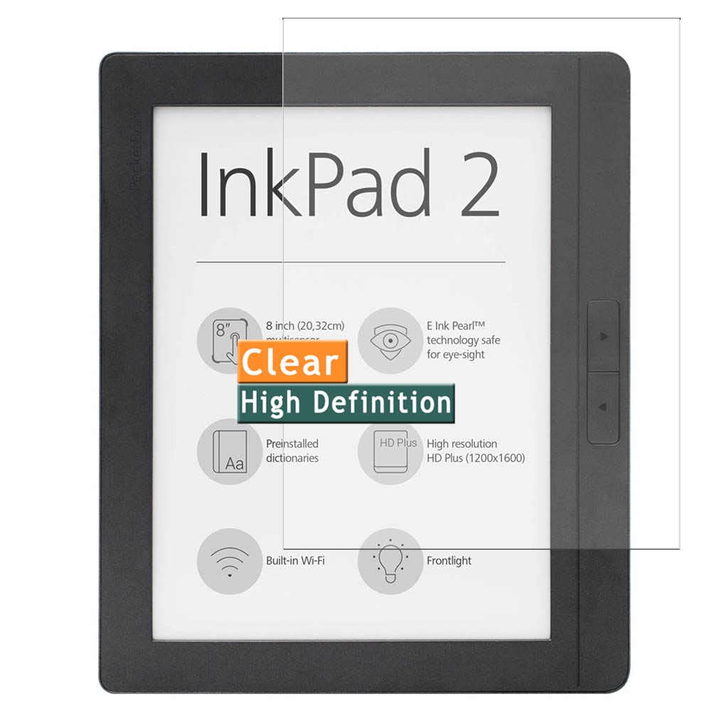 3-Pack TPU Screen Protector for PocketBook InkPad 2 8