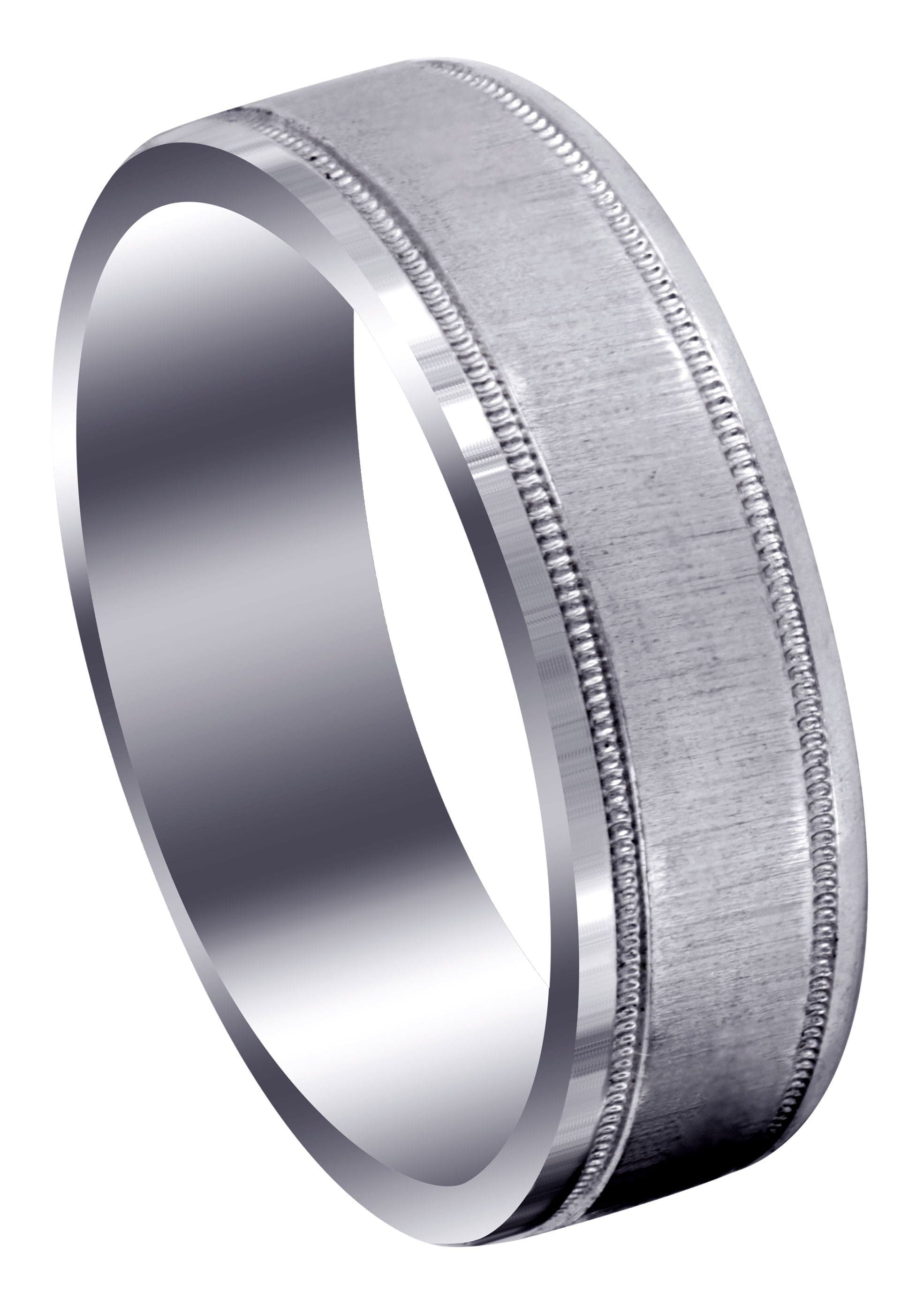 Gabriel Men's Wedding Band - Simple Carved Cross Design in Satin Finish | Perfect for Weddings, Anniversaries & Everyday Wear