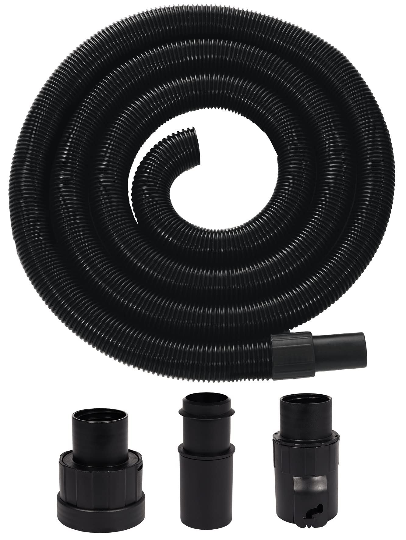 Einhell 2362000 Vacuum Cleaner Tube - 3m x 36mm Extension Hose with 4 Universal Adaptors for Dust Extraction, Workshop & Home Cleaning