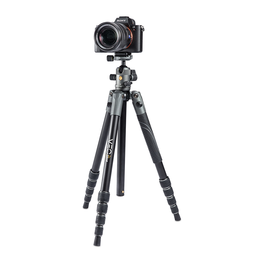 VEO 2S 235AB Lightweight Aluminum Travel Tripod & Monopod with 360° Ball Head - 13.2lbs/6kg Load Capacity - Perfect for Travel Photography, Hiking & Outdoor Adventures