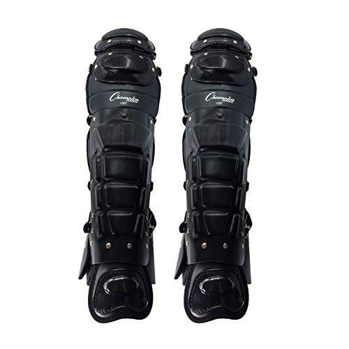 Champion Sports Professional Adjustable Baseball Umpire Leg Guards (15
