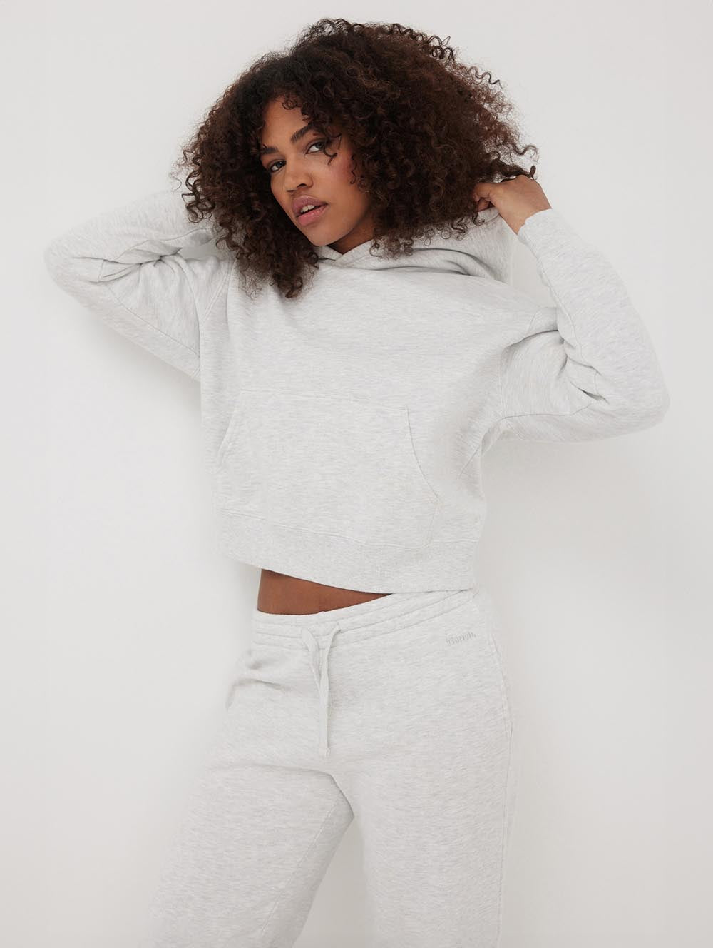 Women's Hart Eco Fleece Cropped Hoodie - Sustainable Soft Pullover for Casual Wear, Gym & Outdoor Activities