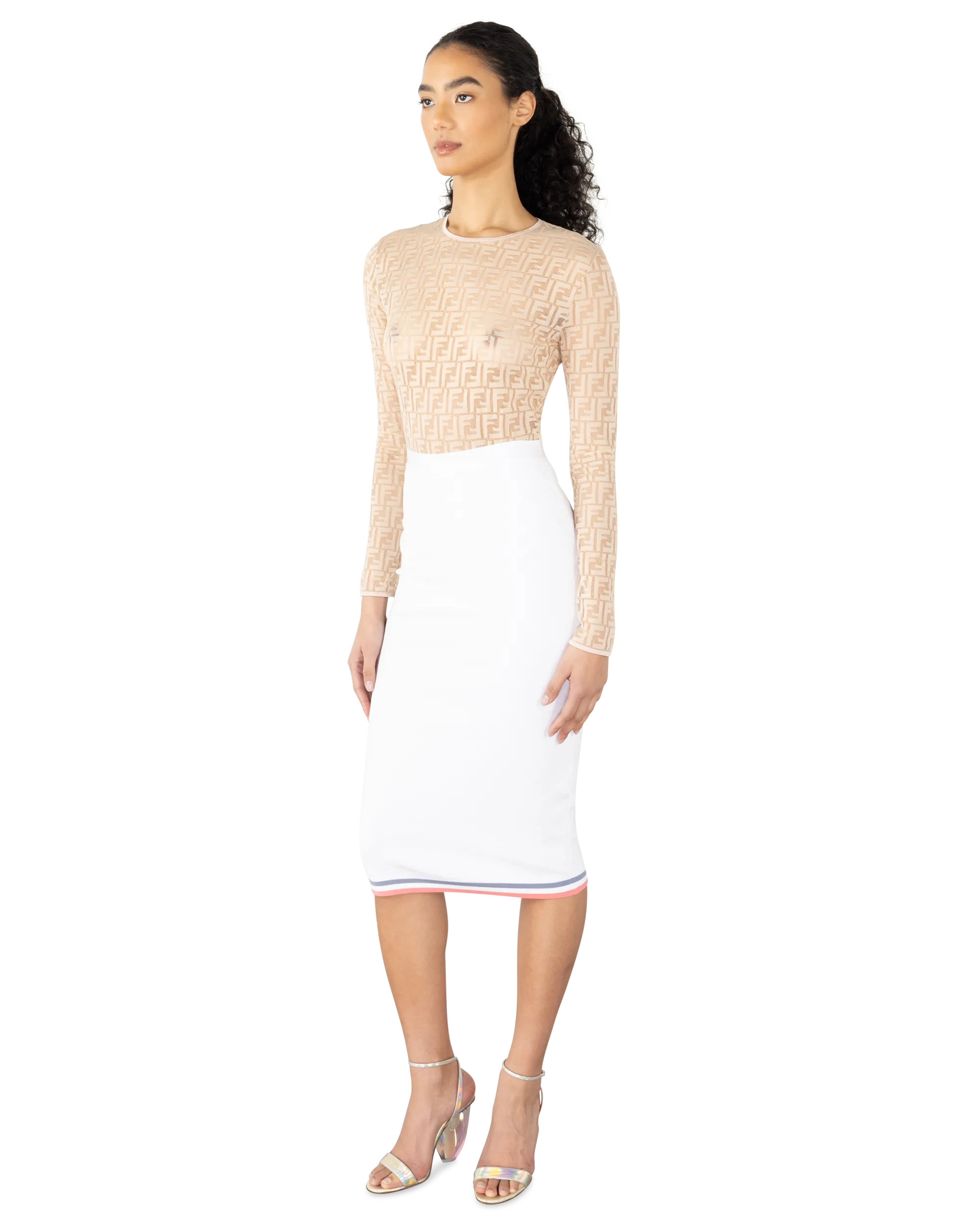 Stylish Mirror Midi Pencil Skirt for Women - Elegant Bodycon Party & Office Wear - Perfect for Work, Cocktail Events & Night Out