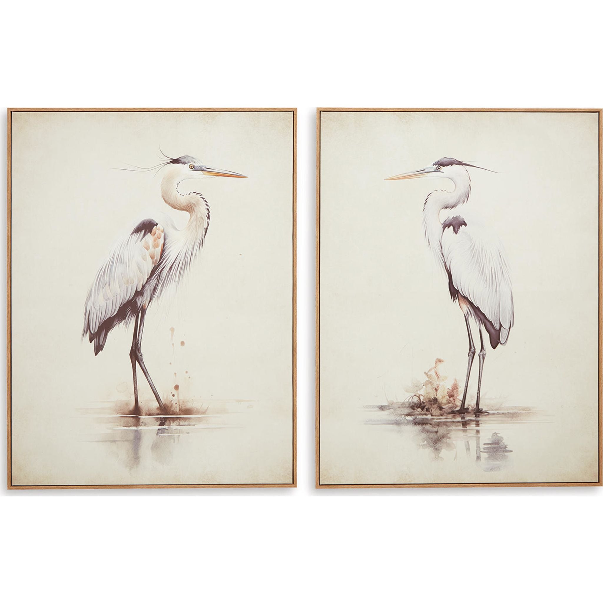 Aubinell Modern Wall Art Set of 2 - 30x40 Inch Canvas Prints for Living Room, Bedroom & Office Decor | Abstract Painting Home Decoration