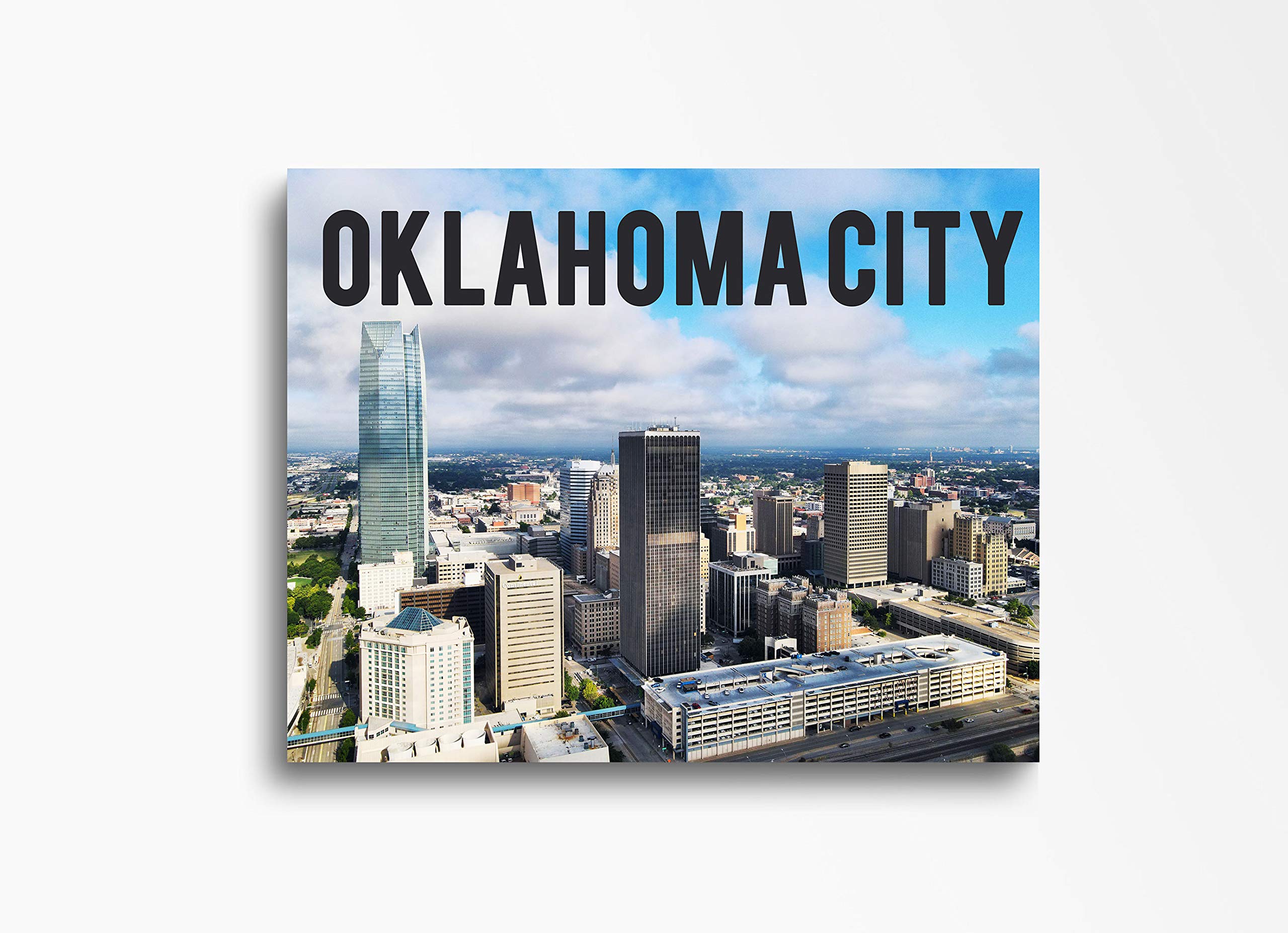 Oklahoma City Skyline Canvas Wall Art - 30x40 Inch Downtown Cityscape Print, Ready to Hang Home Decor for Living Room, Bedroom, Office & Kitchen | Perfect Gift for Housewarming, Birthday & Anniversary