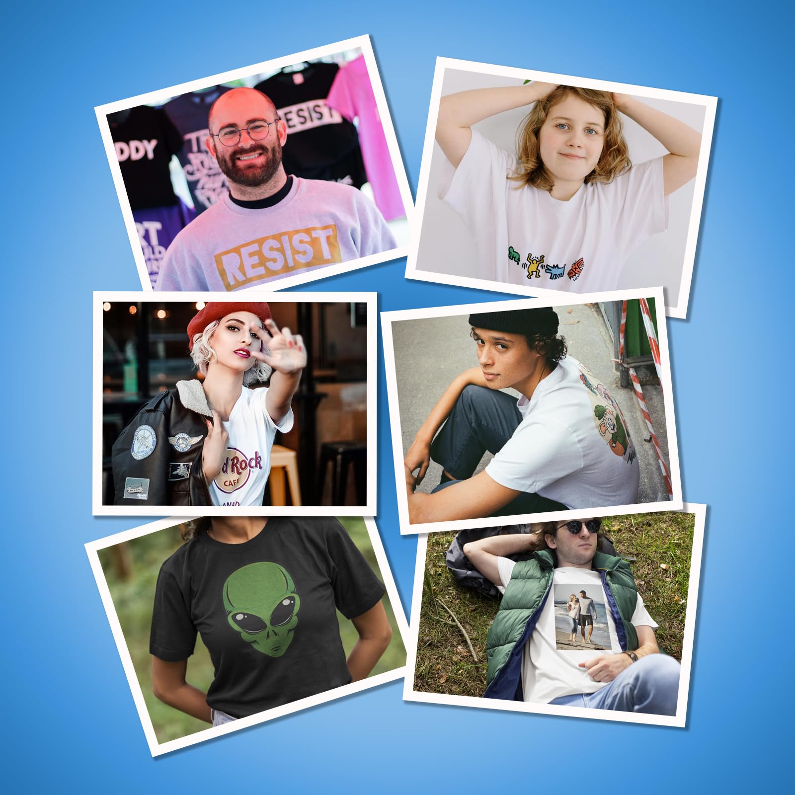 Custom Printed T-Shirts Bulk Order for Men & Women - Personalized Logo, Text & Picture Print on Front/Back - Unisex Mesh Tees for Team Uniforms, Events & Promotions