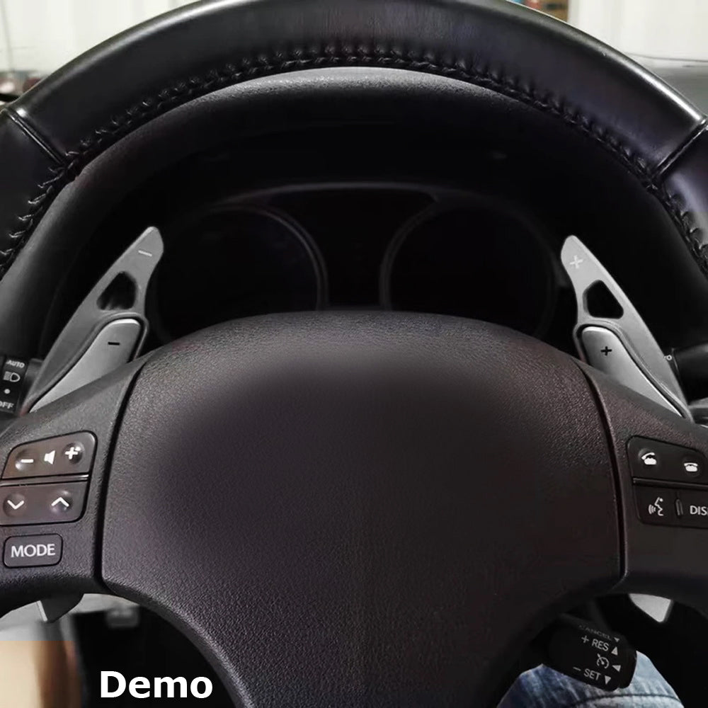 Gloss Black Steering Wheel Paddle Shifter Kit for 2006-2013 Lexus IS - Upgrade Your Driving Experience | Perfect for Racing & Performance Driving
