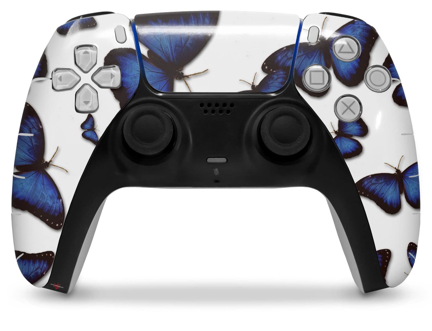 PS5 DualSense Controller Skin Wrap - Butterflies Blue for Gaming Protection