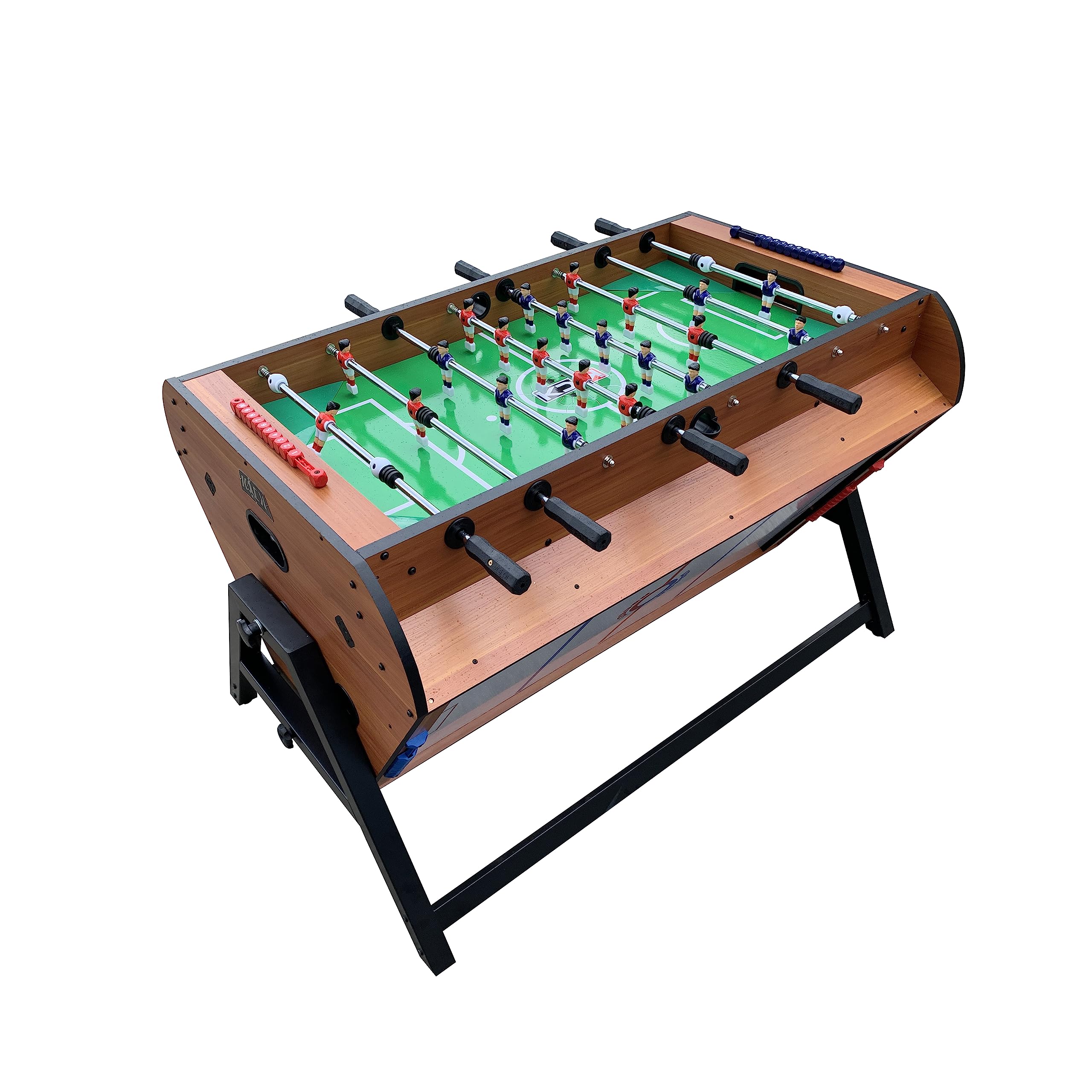 KICK Triplex 55-Inch 3-in-1 Multi Game Table with Telescopic Rods - Convertible Billiards, Air Hockey & Foosball Table for Home Game Room - Perfect for Family Game Nights & Entertaining Friends