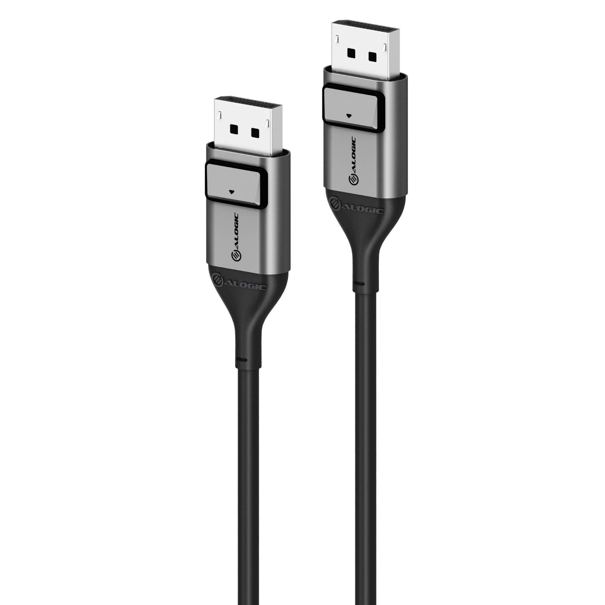 Alogic Ultra 8K DisplayPort to DisplayPort Cable 1.4 Version (6.6ft/2m) - High Speed 32.4Gbps HDR Cable for Gaming, 4K/8K Monitors & Home Theater Setup