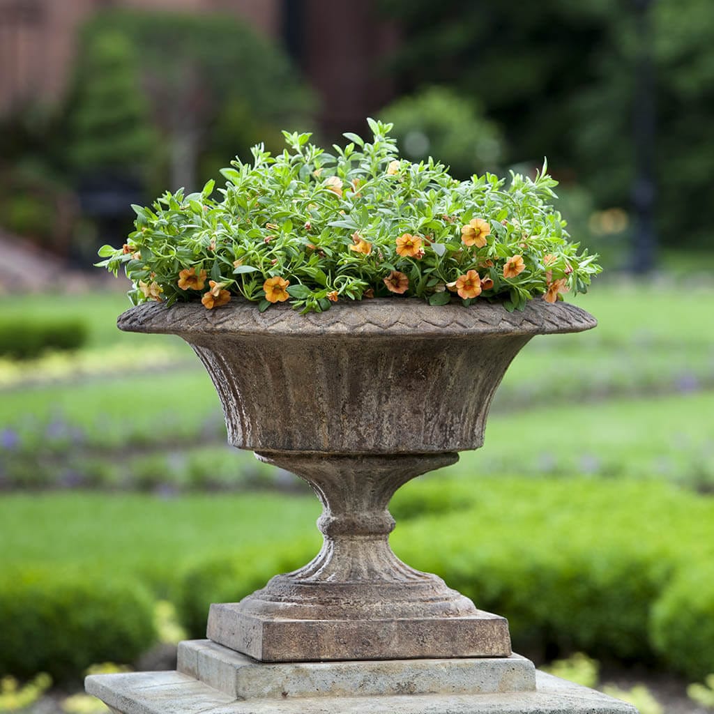 Campania International Smithsonian Fluted Valentine Urn - Elegant Garden Decor for Valentine's Day, Weddings & Home Accents