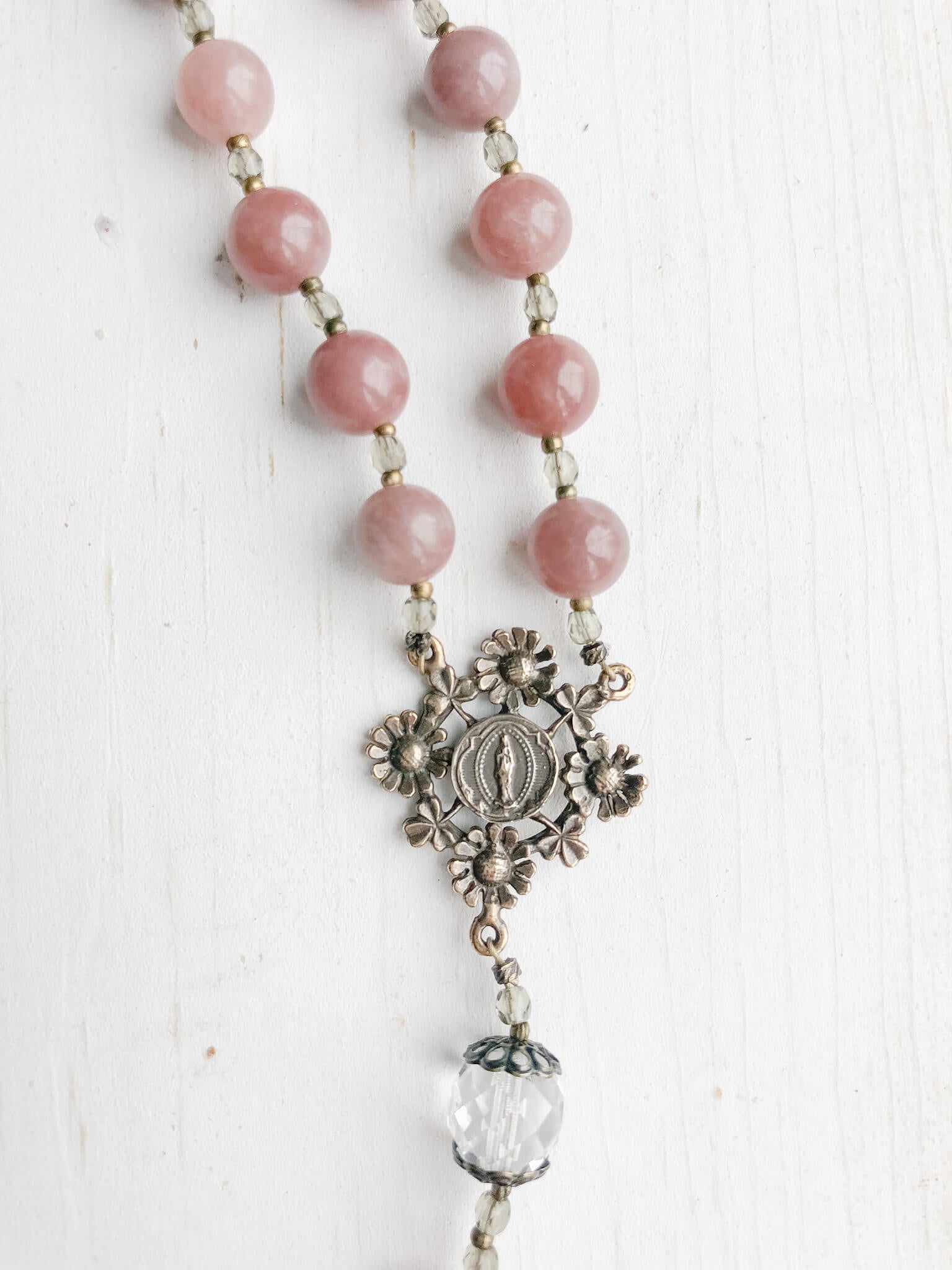 Our Lady's Garden Rosary - Beautiful Handmade Catholic Prayer Beads for Devotion & Meditation | Perfect for Home Altar, Church Use & Spiritual Gifts