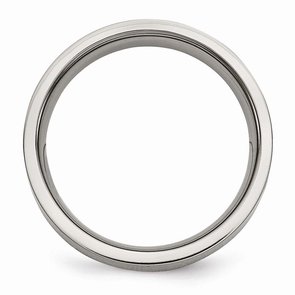 Solid Titanium 1/4ct tw. Diamond 6mm Wedding Band Ring for Men & Women - Durable & Hypoallergenic Titanium Jewelry for Engagement, Anniversary & Everyday Wear