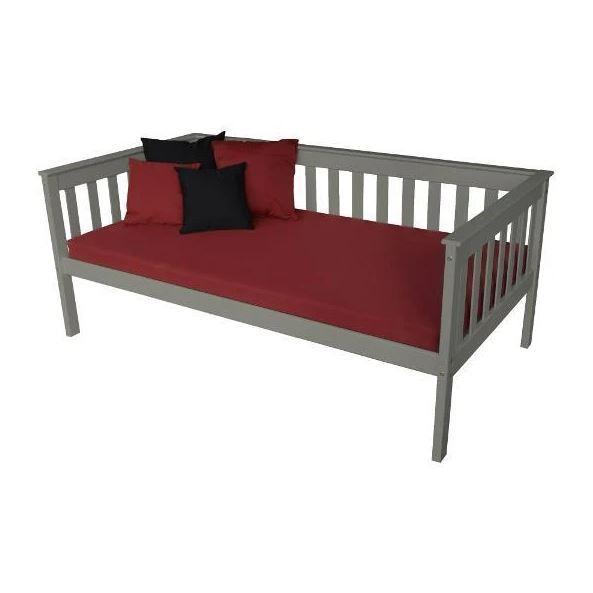 A&L Furniture Mission Style Daybed - Twin Size Wooden Daybed with Trundle for Guest Room, Living Room & Small Spaces - Perfect for Sleepovers, Reading Nook & Extra Seating