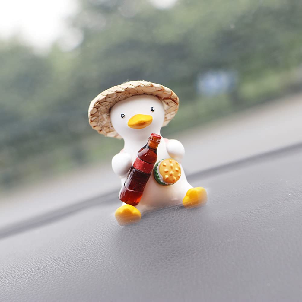 Cute Swing Duck Car Mirror Pendant Decor - Fun Rearview Mirror Hanging Ornament for Women & Men - Perfect Car Accessory Gift (Cola Style) - Great for Road Trips & Daily Commutes