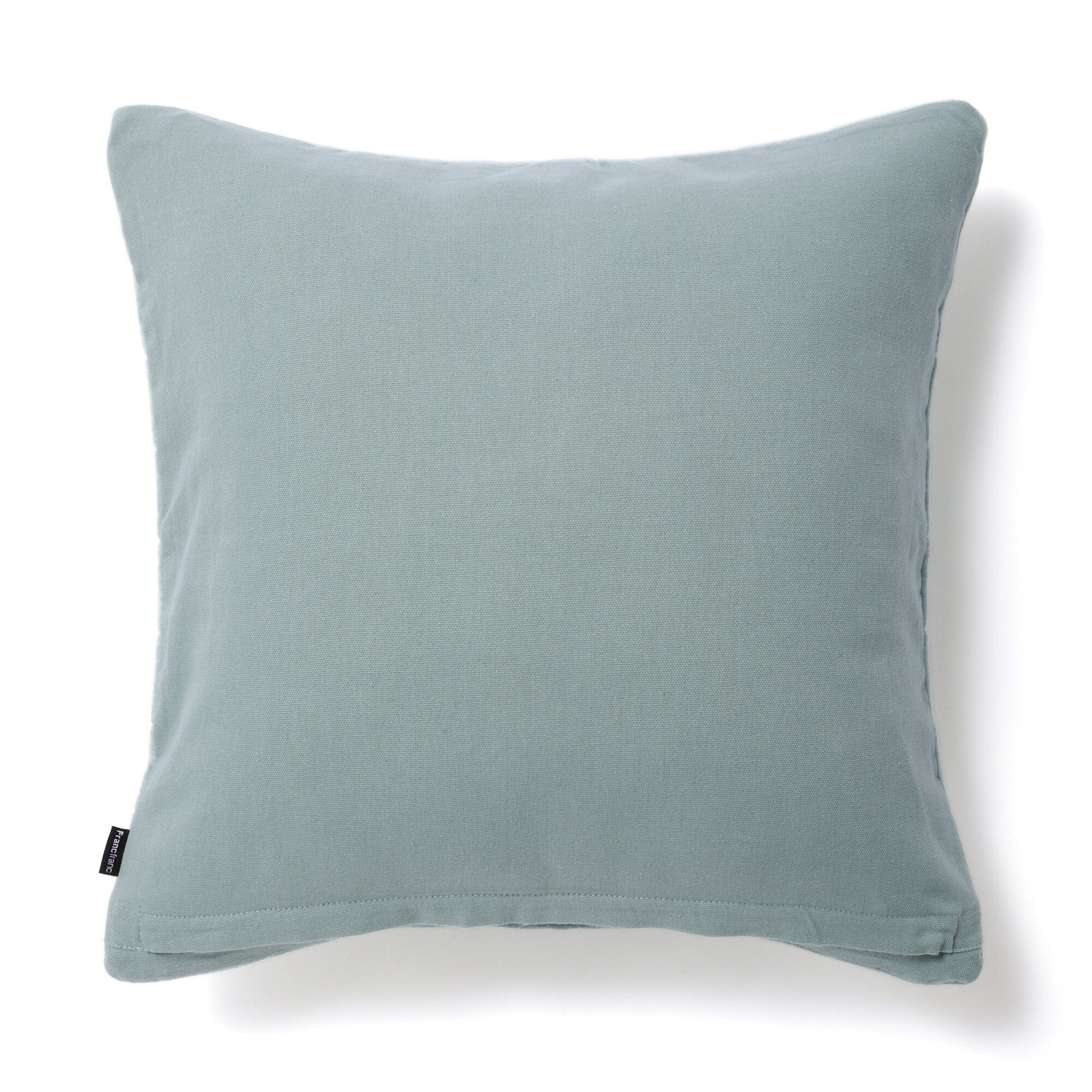 Blue Check Quilt Cushion Cover 45x45cm - Soft Cotton Decorative Pillow Case for Sofa, Bed, Living Room & Home Decor