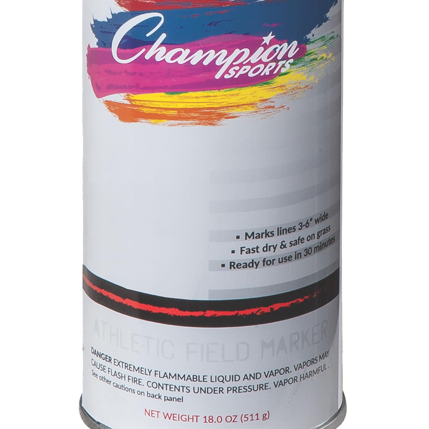 Champion Sports Field Marking Paint - Durable, Non-Toxic, Bright White Paint for Soccer, Football, Baseball Fields | Perfect for Outdoor Sports Field Line Marking & Maintenance