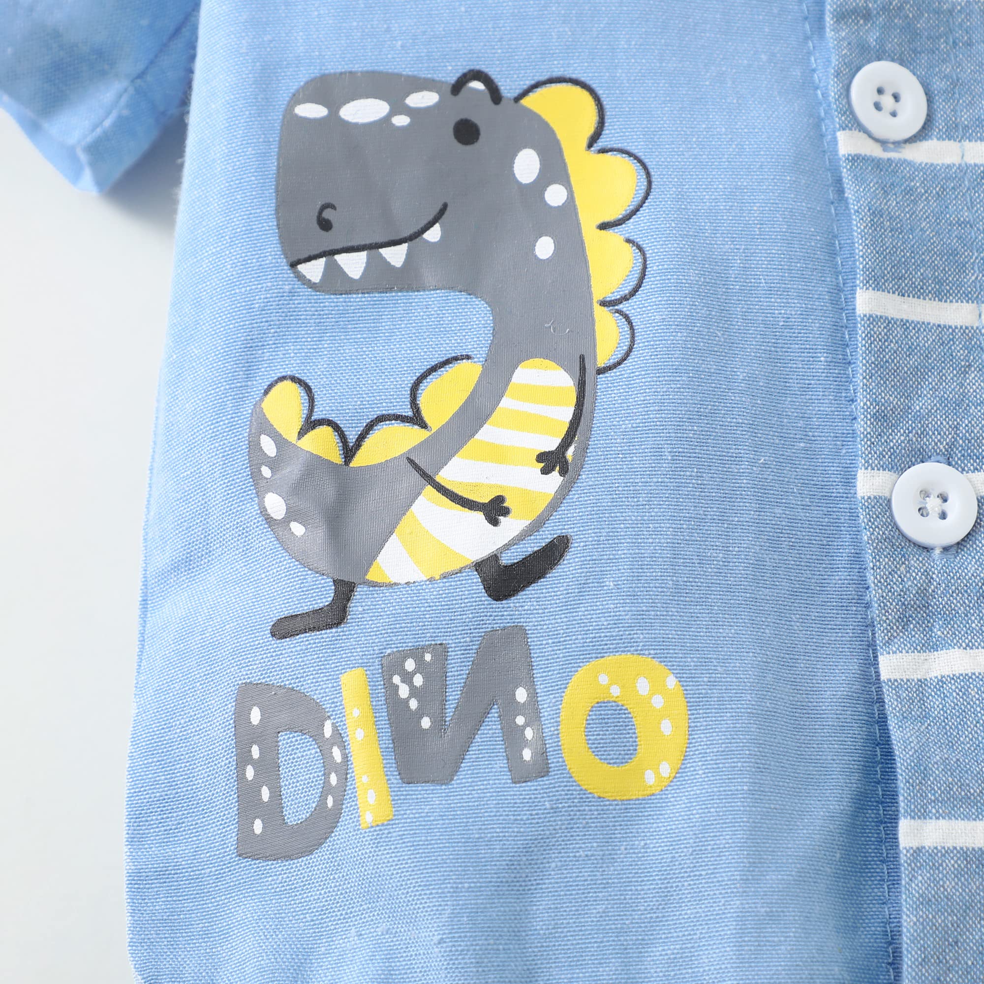 Toddler Boys Summer Outfit - 100% Cotton Shirt and Shorts Set for Baby Boys | Perfect for Playtime, Beach & Outdoor Activities