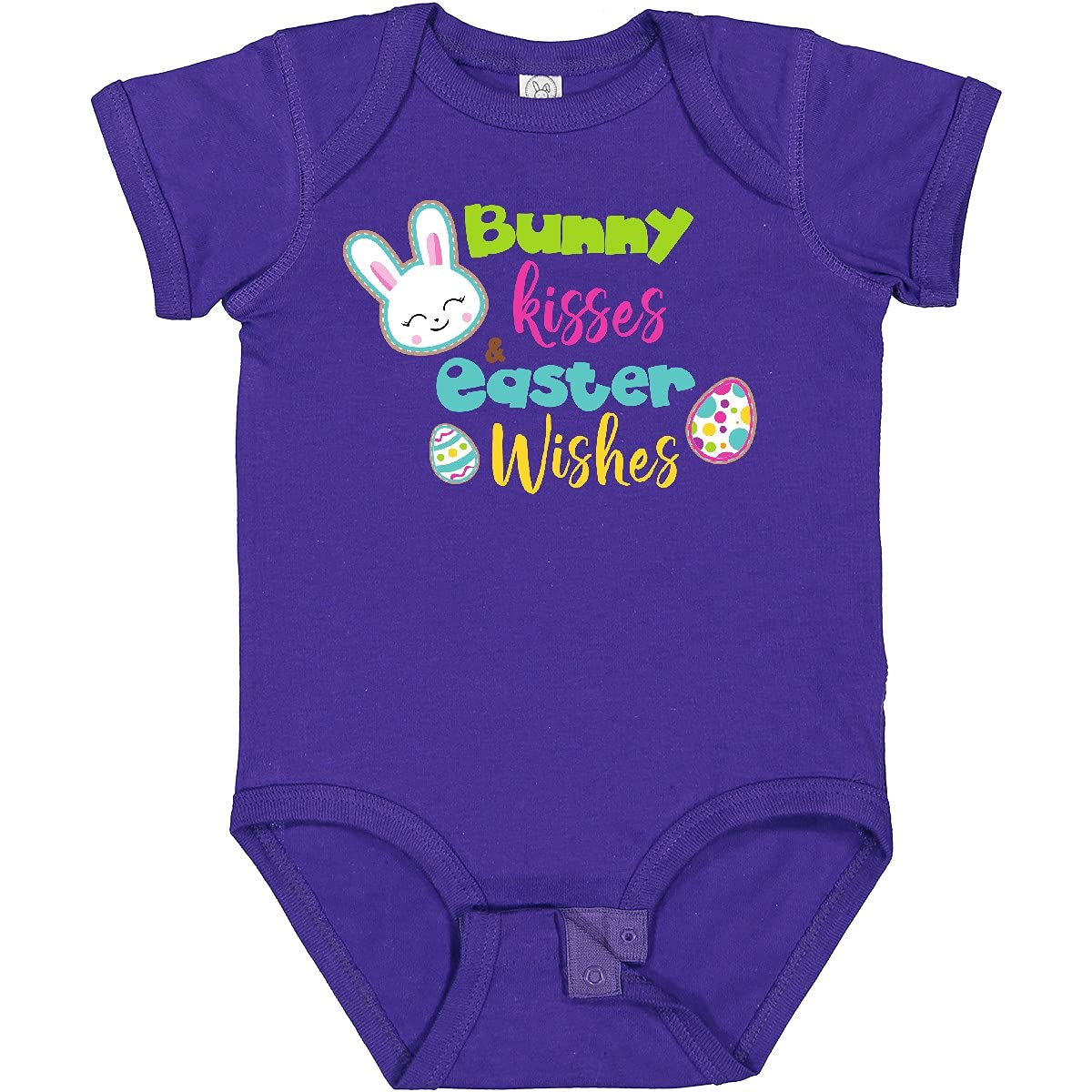 Easter Bunny Kisses Baby Bodysuit - Cute Easter Egg Outfit
