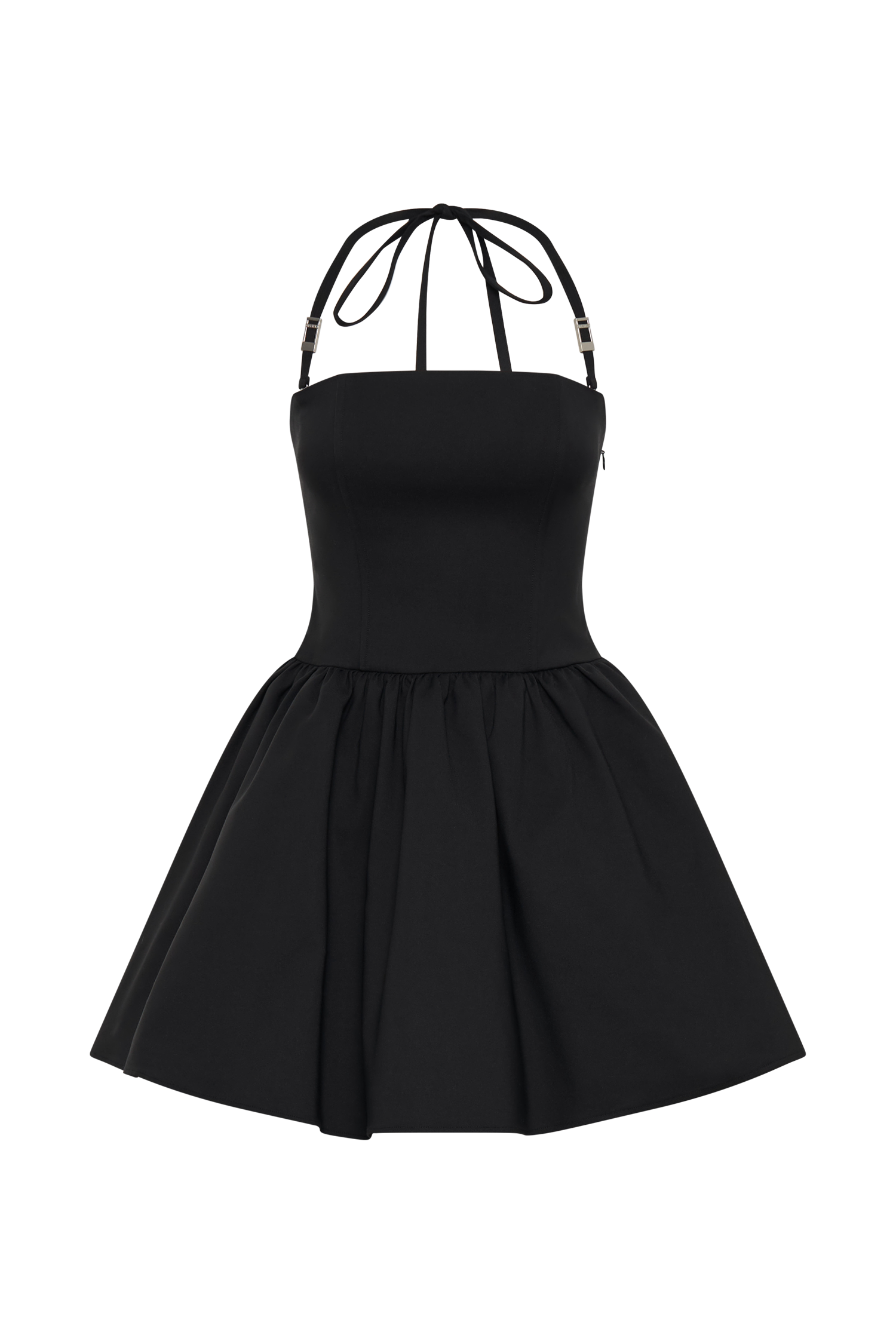 Ruby Halter Mini Dress - Black | Sexy Summer Party Outfit for Women | Perfect for Beach Vacations, Date Nights & Club Wear