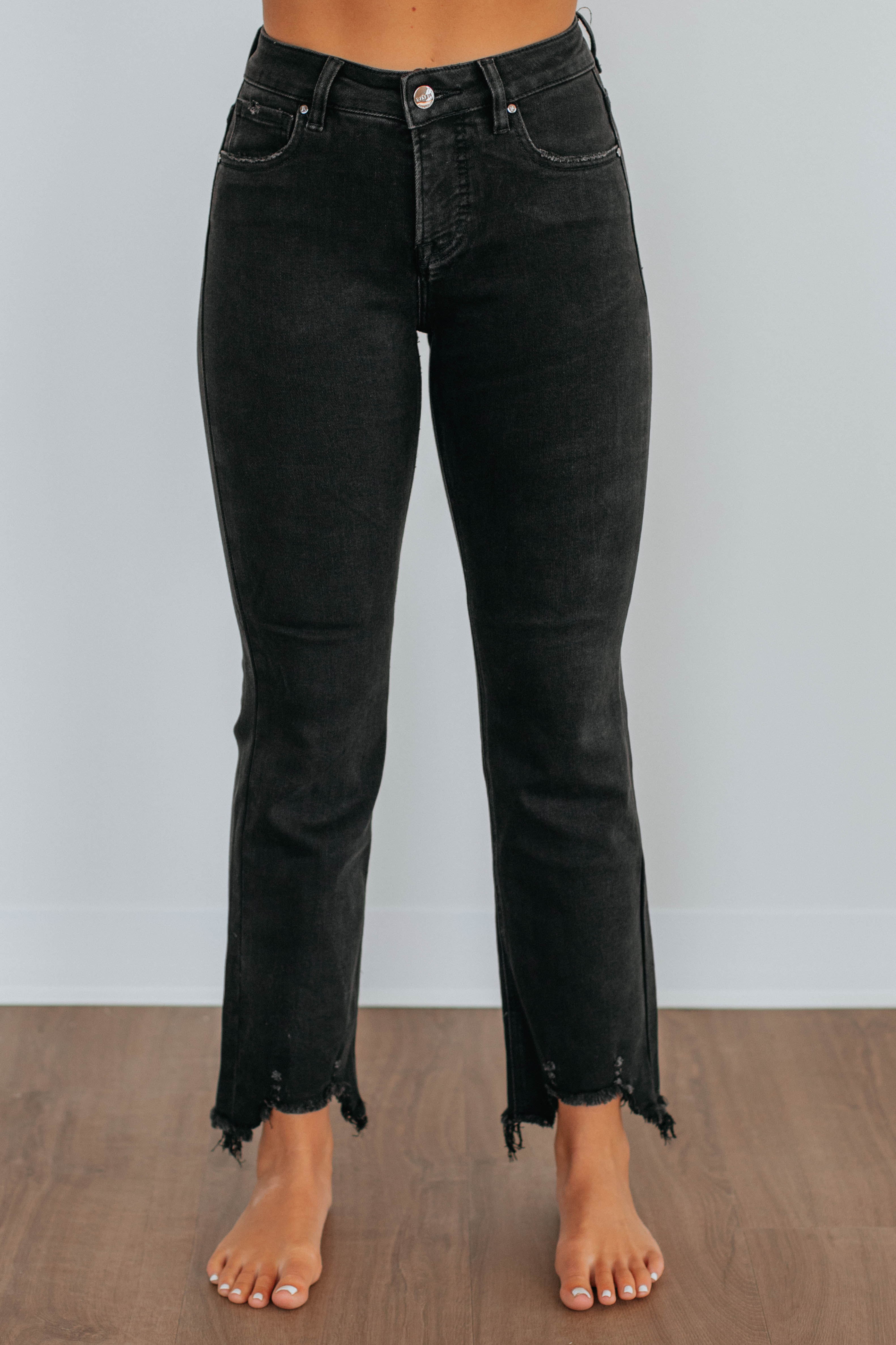 Vintage Black High Waist Skinny Jeans for Women - Neona Risen Stretch Denim Pants | Perfect for Casual Wear, Night Out & Street Style Fashion