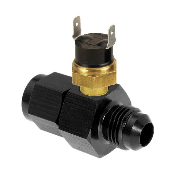 High Performance Transmission Oil Cooler AN Hose End Adapter with Electric Fan Temperature Switch - Perfect for Automotive Cooling Systems & Racing Applications