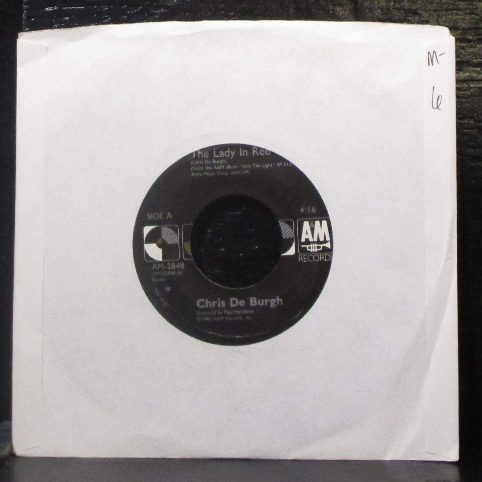 The Lady in Red / The Vision 45 RPM Vinyl Single - Classic Love Song for Romantic Evenings & Special Occasions