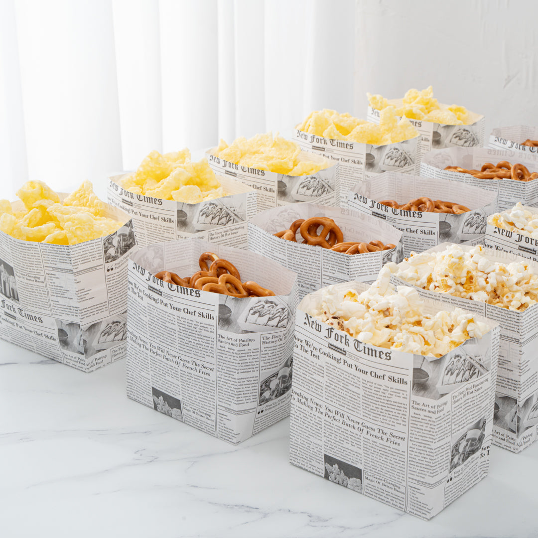 Eco-Friendly Newsprint Paper Snack Bags 4
