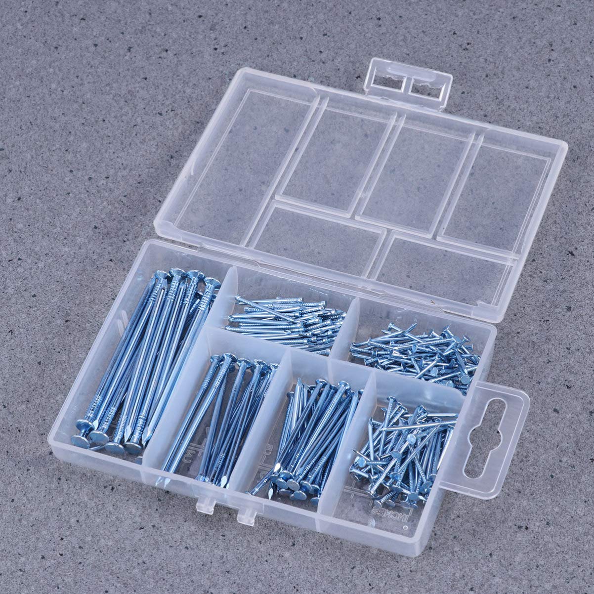 **Baluue 280-Piece Galvanized Brad Nails Kit for Woodworking - Durable Hardware Nail Set for DIY Projects, Carpentry, and Home Repairs**