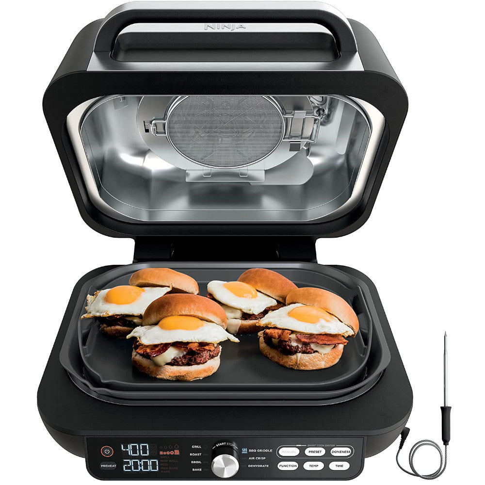 Ninja Foodi XL 7-in-1 Indoor Grill and Air Fryer Combo with Home Essentials Warranty - Perfect for Grilling, Roasting, Baking & Air Frying at Home