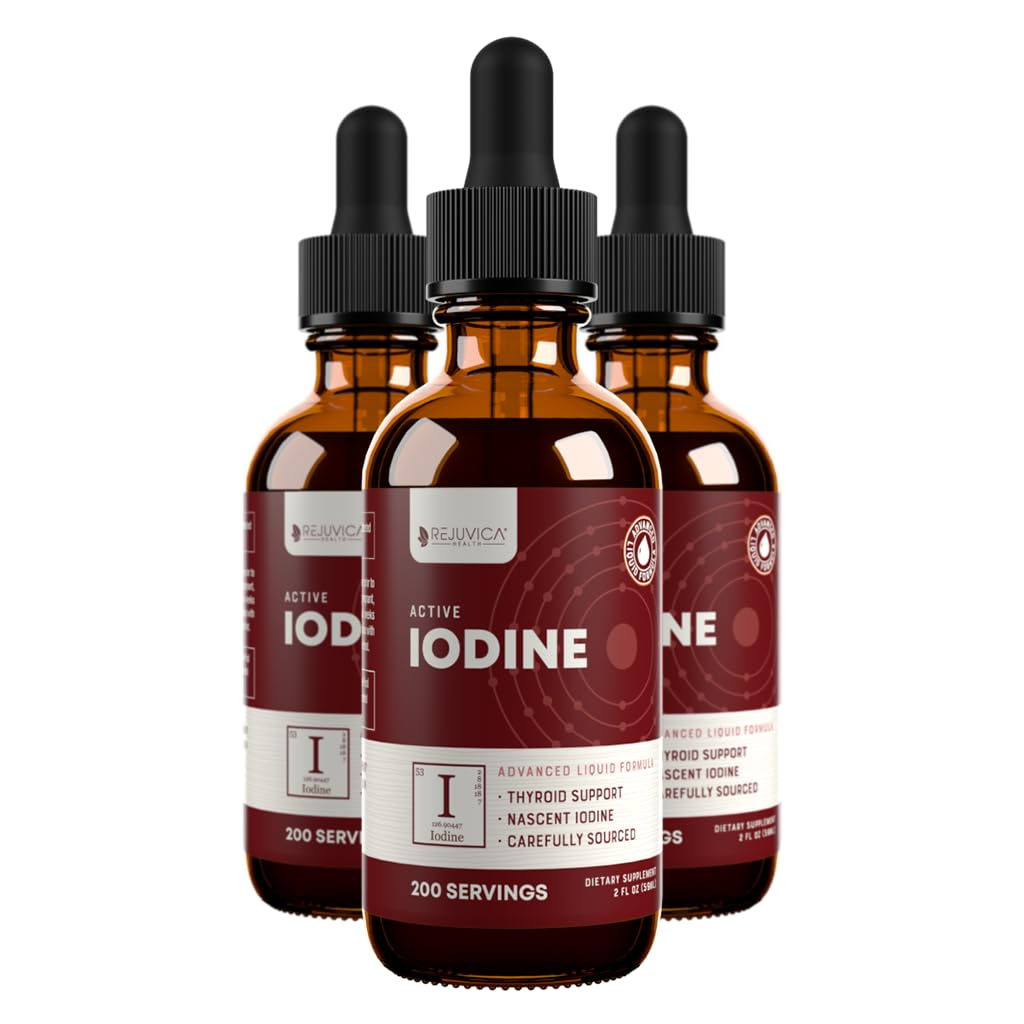 Active Nascent Iodine Drops - Liquid Iodine Supplement for Better Absorption - Supports Thyroid Health, Energy & Vitality - Boost Metabolism & Immune System - Perfect for Daily Wellness & Detox Routines