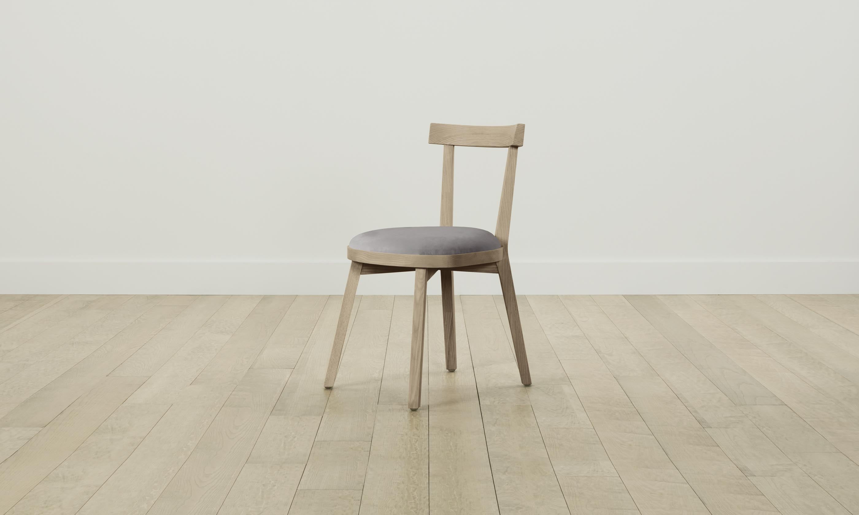 Premium Allen Dining Chair - Nubuck Leather Upholstery in Asphalt Gray | Modern Kitchen & Dining Room Furniture for Home Decor