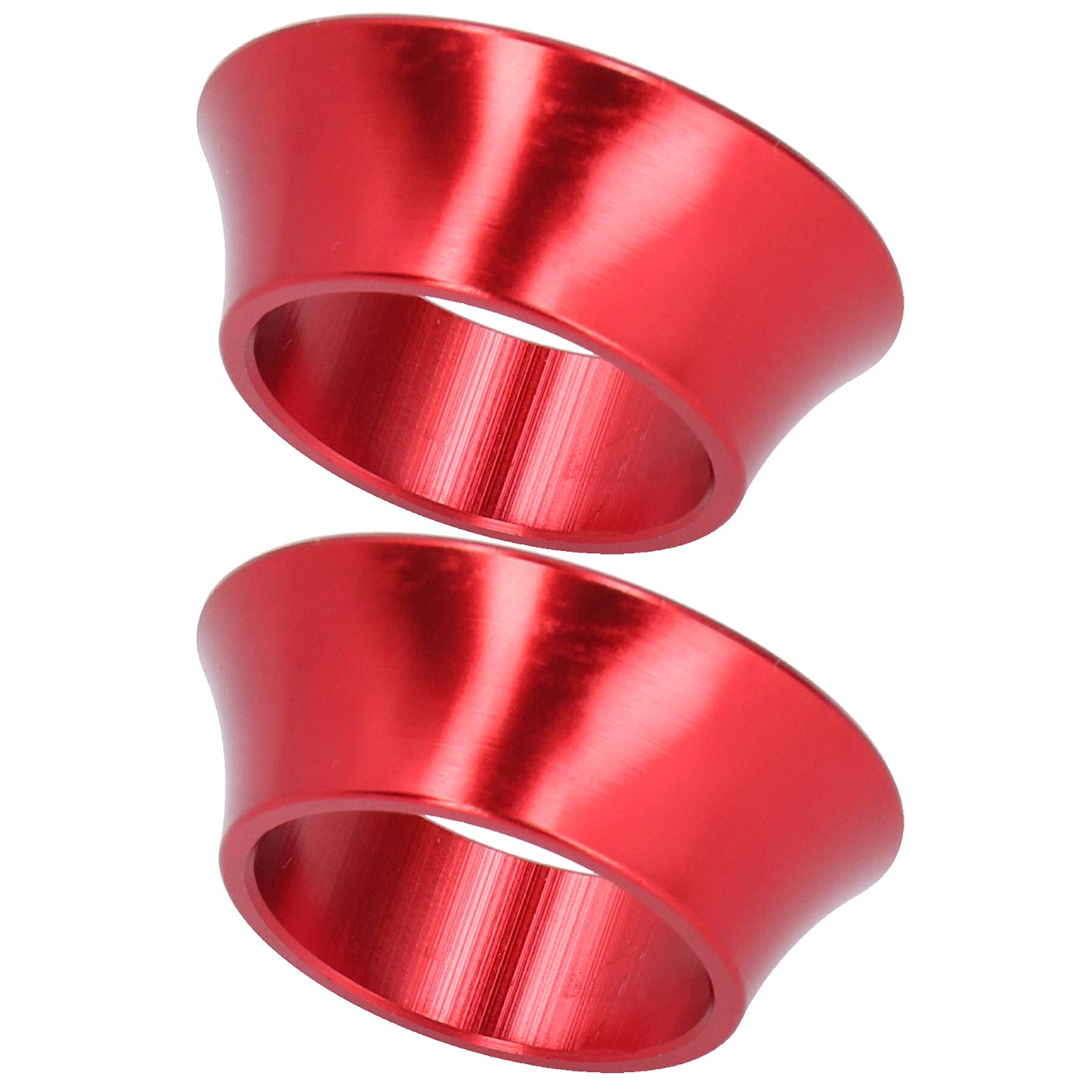 15mm Bike Headset Spacer - Aluminum Alloy Bicycle Taper Spacers for Mountain & Road Bikes | Stem Spacers for Brake Pads & Bearings | Folding Bicycle & Automotive Accessories (Red) | Perfect for Bike Upgrades & Maintenance