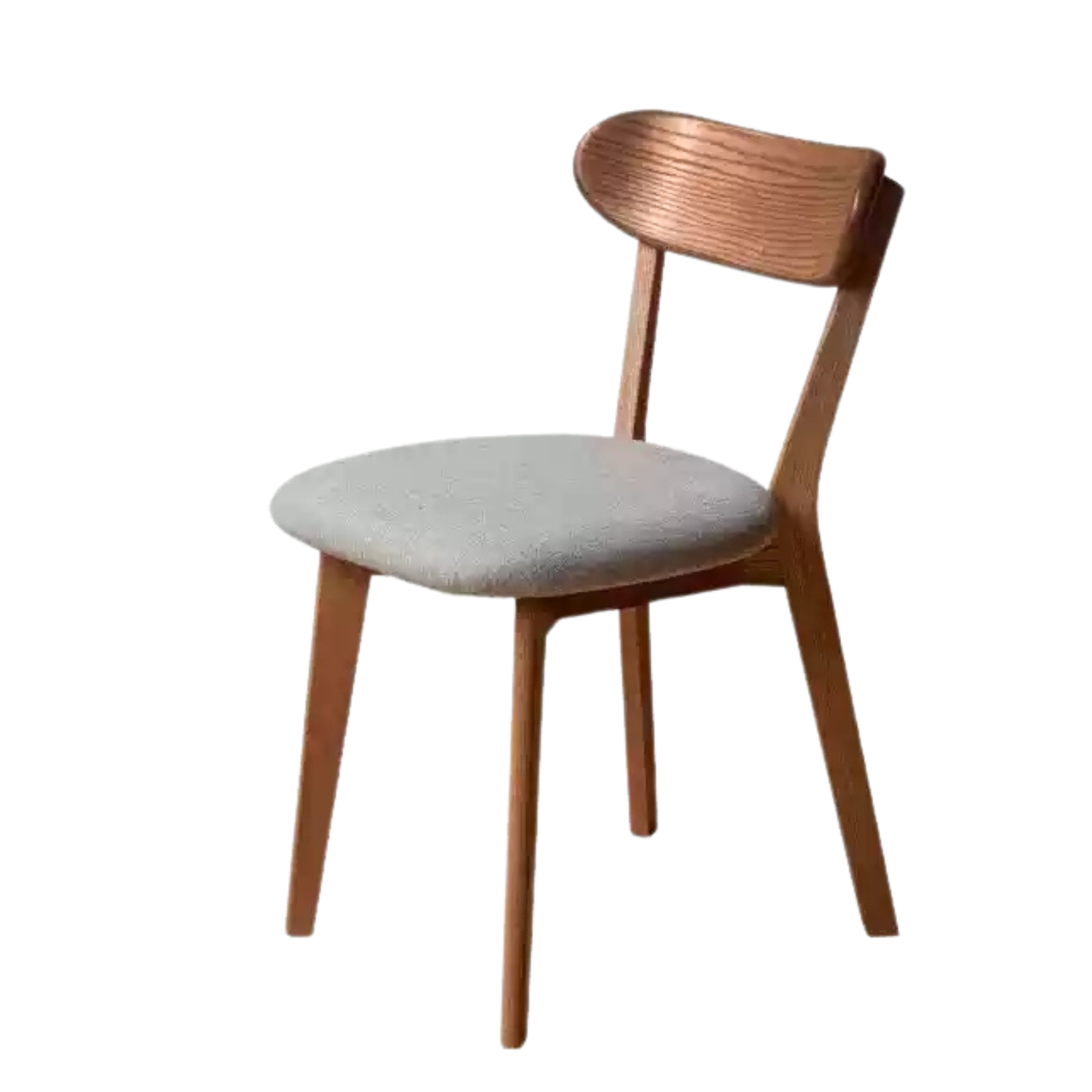 18.5x21.7x30.7 inch/ 47.5x55.5x78сm/ walnut wood color/ Oak 6 chair soft chair grey