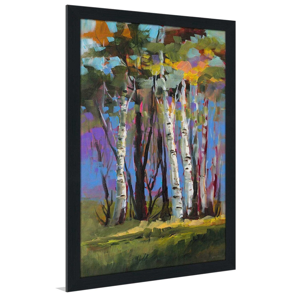 Vertical Birch Trees Acrylic Wall Art - Modern Nature Decor for Living Room, Bedroom & Office