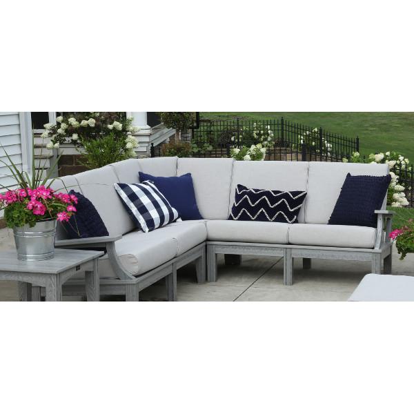 Granville Deep Seating Sectional Right Arm Loveseat with Cushions - Modern Comfortable Sofa for Living Room, Lounge & Outdoor Patio