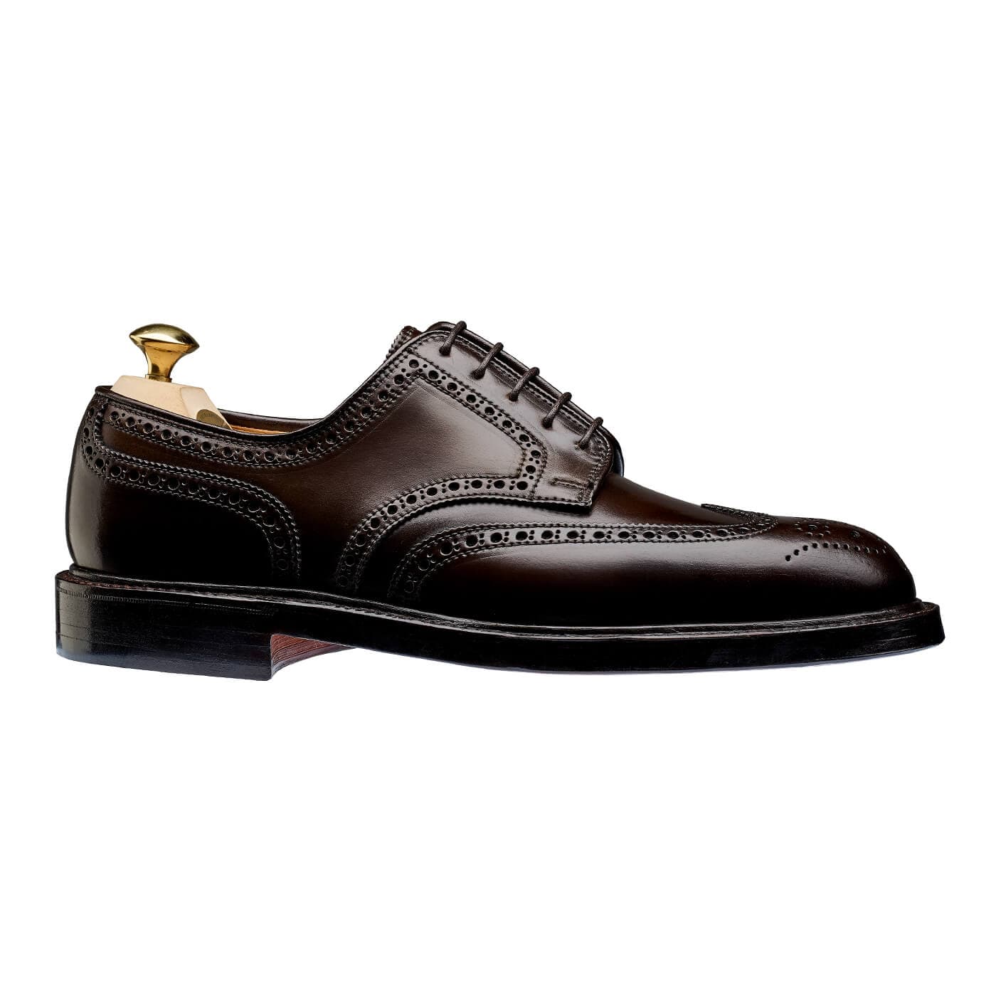 Premium Pembroke Dark Brown Cordovan Leather Shoes - Classic & Stylish for Men | Perfect for Business, Casual & Formal Occasions