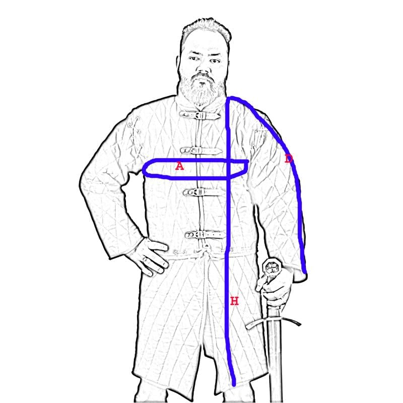 THE MEDIEVALS Padded Gambeson Coat - Medieval Aketon Jacket for SCA, LARP & Historical Reenactment | Authentic Battle-Ready Armor for Cosplay & Renaissance Fairs