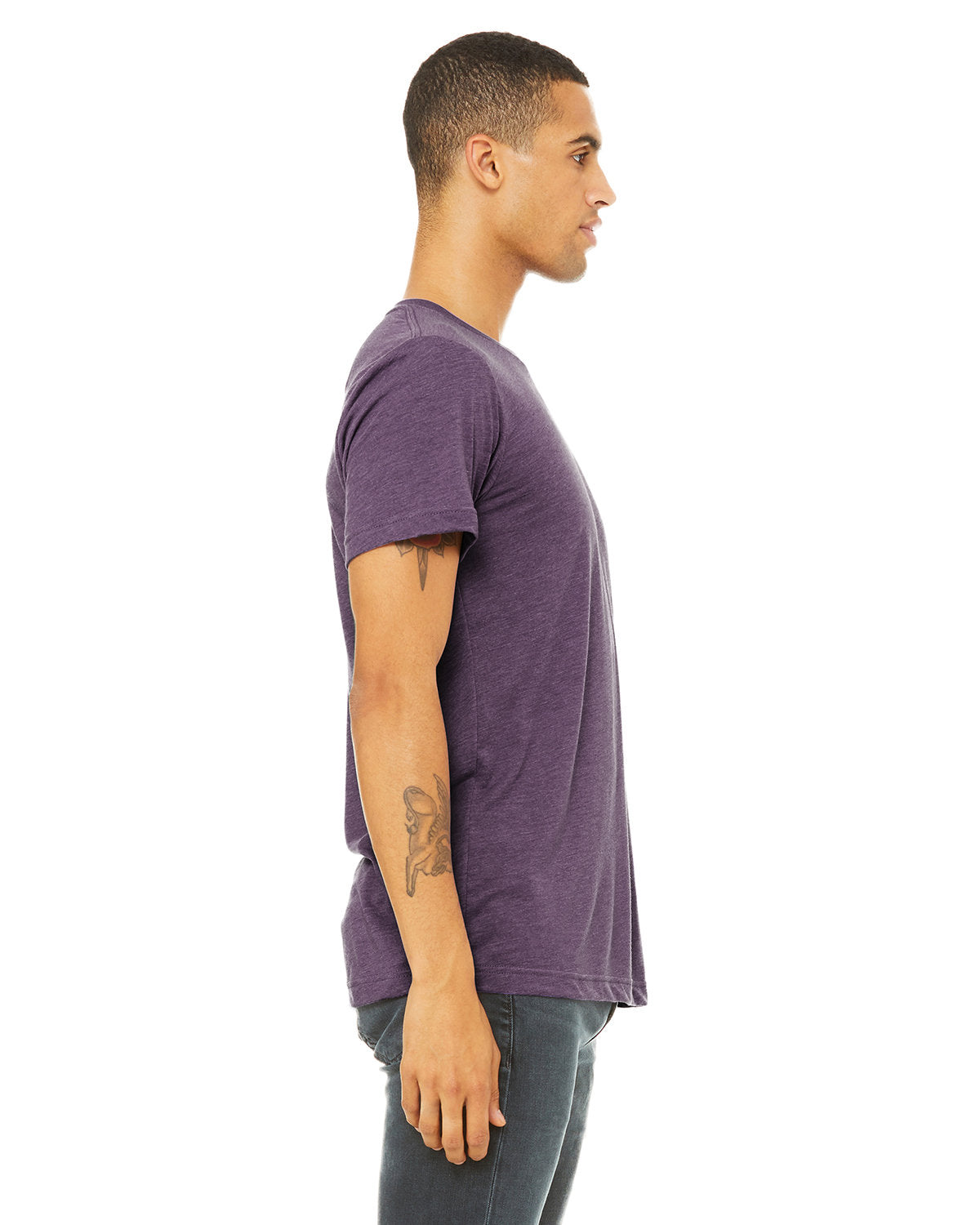 Bella + Canvas 3001CVC Unisex Heather CVC Crew Neck T-Shirt - Soft Cotton Blend Tee for Men & Women - Perfect for Casual Wear, Screen Printing & Everyday Comfort