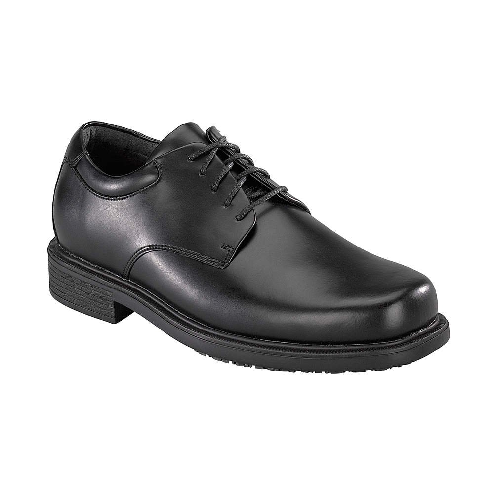 Rockport Men's RK6522-9W Black Plain Toe Work Dress Shoes Size 9W - Comfortable Office & Business Casual Footwear for Professional Men