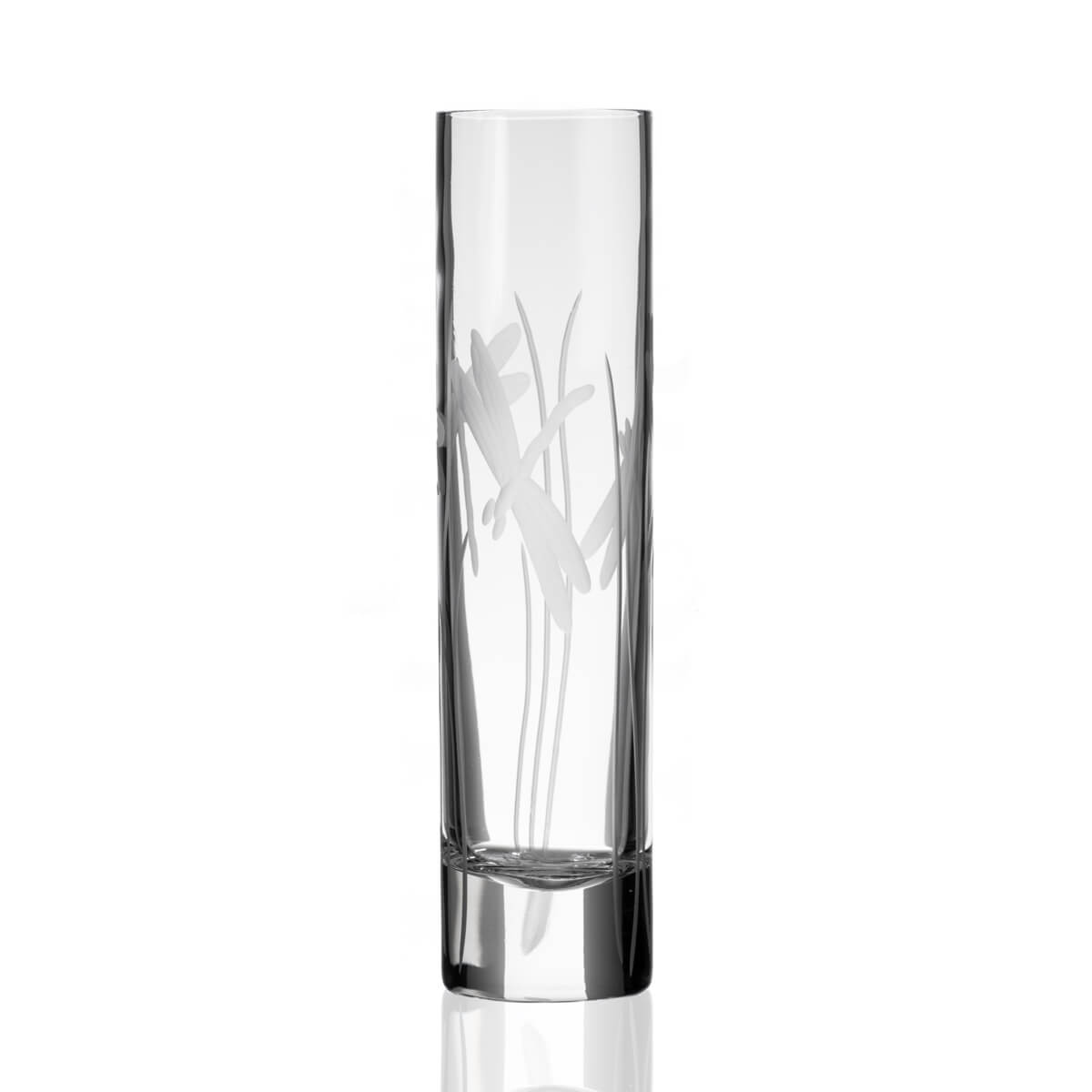 Dragonfly 8 Bud Vase Set of 4 - Elegant Glass Flower Vases for Home Decor, Wedding Centerpieces & Tabletop Arrangements