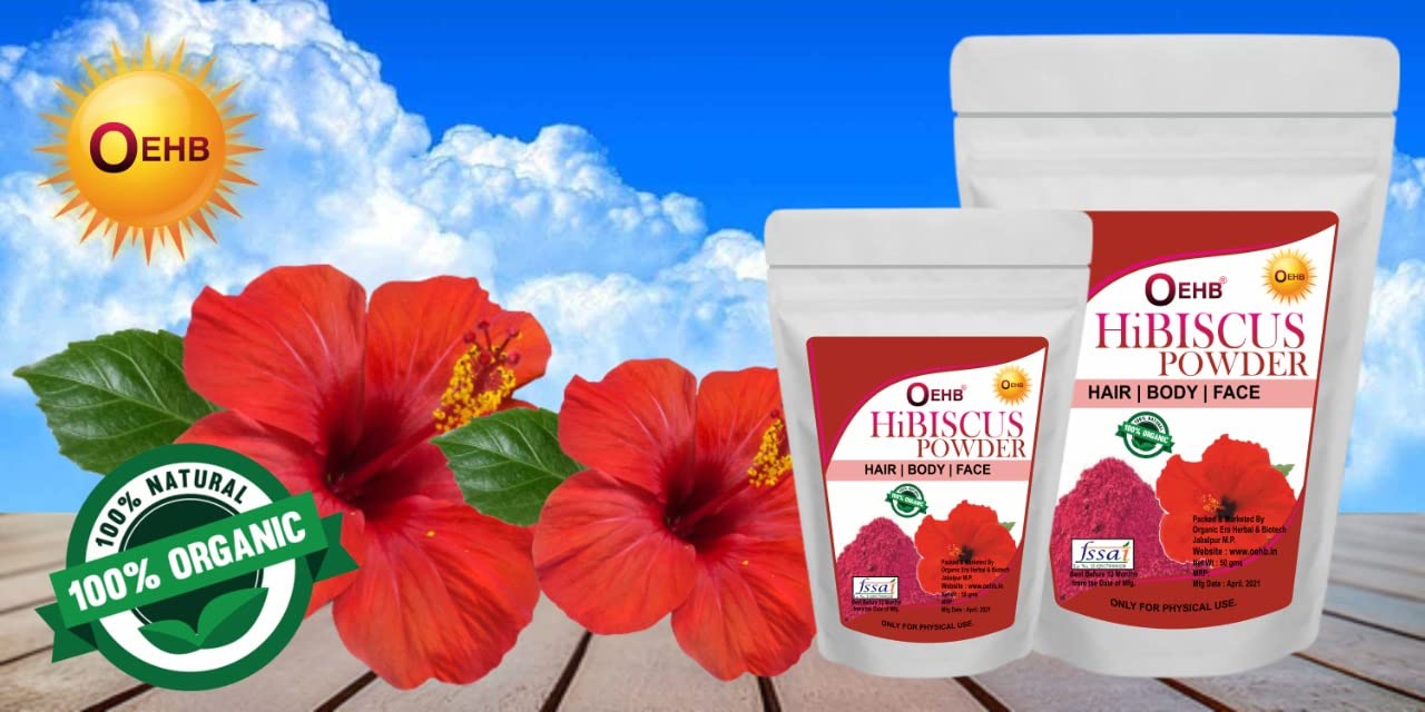 OEHB Amla, Reetha & Hibiscus Powder - 50g Each | Natural Hair Care for Shine & Growth | DIY Hair Masks & Scalp Treatments