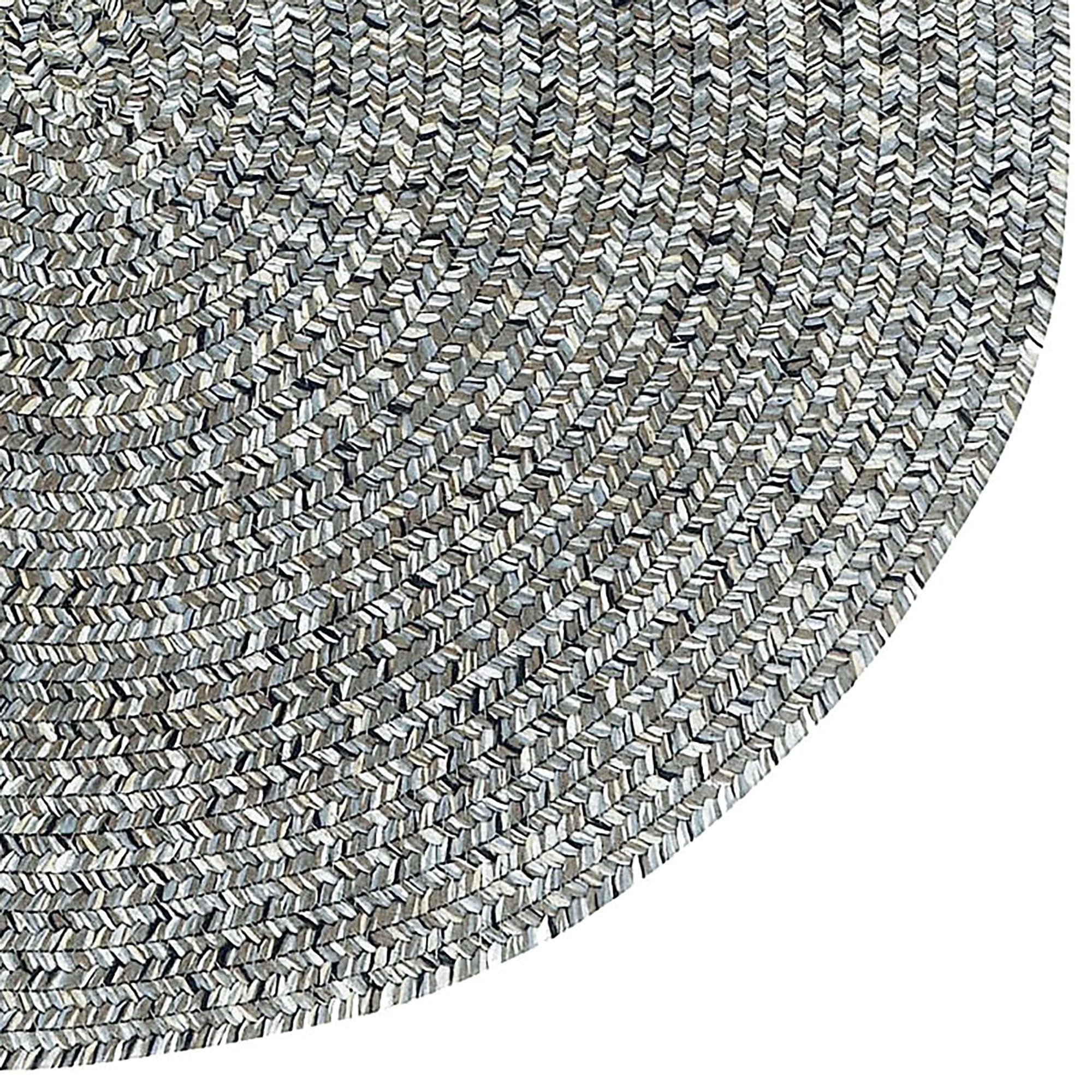 Capel Rugs Sea Pottery Round Braided Area Rug 5'6