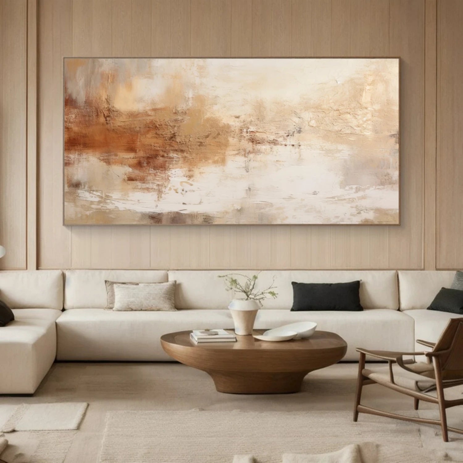 Abstract Tranquility Wall Art Print #WS272 - Modern Canvas Painting for Living Room, Bedroom & Office Decor