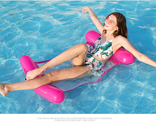 VARWANEO Inflatable Floating Lounge Chair - Foldable Hammock with Backrest for Pool, Lake & Beach Relaxation | Perfect for Water Fun, Sunbathing & Outdoor Lounging