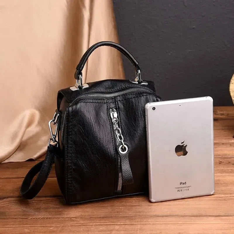 Premium Leather Crossbody Shoulder Bag for Women - Fashionable & Functional Everyday Purse - Perfect for Work, Travel and Date Night