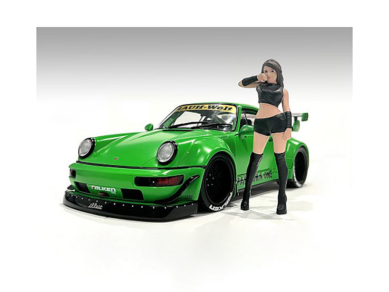 1/18 Scale Auto Salon Girls Figure - Realistic Female Model for Car Display by American Diorama - Perfect for Model Car Shows, Diorama Scenes & Collector Displays